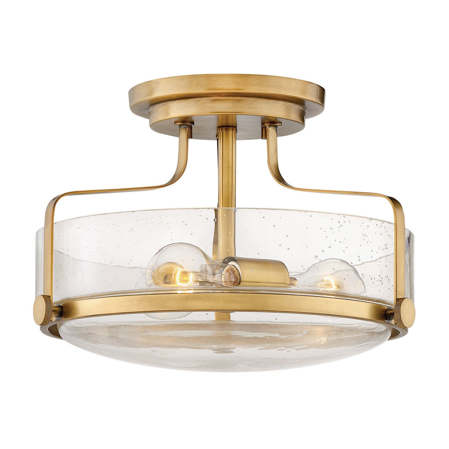 Hinkley - 3641HB-CS - LED Semi-Flush Mount - Harper - Heritage Brass