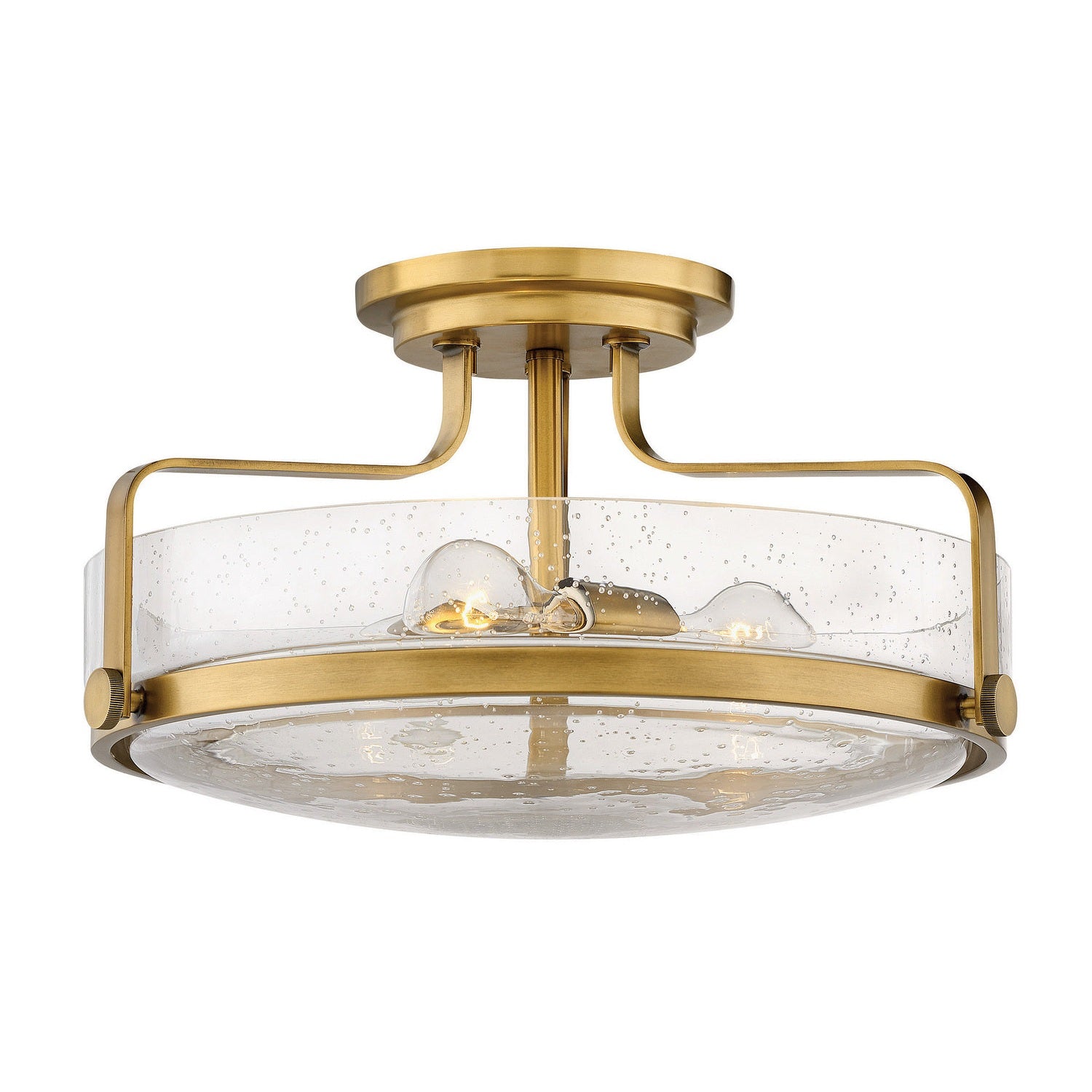 Hinkley - 3643HB-CS - LED Semi-Flush Mount - Harper - Heritage Brass