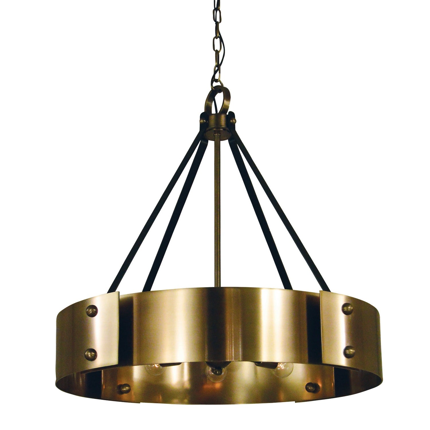 Framburg - 5298 AB/MBLACK - Eight Light Chandelier - Lasalle - Antique Brass w/Matte Black