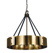 Framburg - 5298 AB/MBLACK - Eight Light Chandelier - Lasalle - Antique Brass w/Matte Black