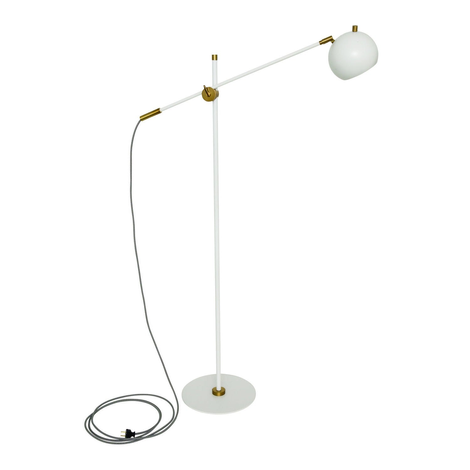 House of Troy - OR700-WTWB - LED Floor Lamp - Orwell - White/Weathered Brass