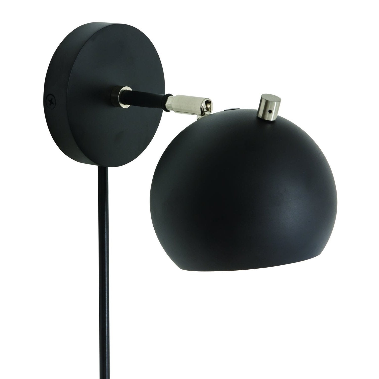 House of Troy - OR775-BLKSN - LED Wall Sconce - Orwell - Black with Satin Nickel Accents