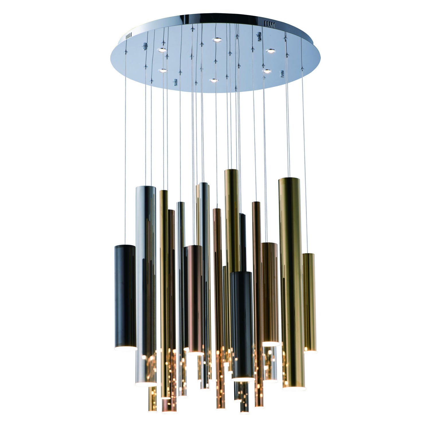 ET2 - E10020-MPLT - LED Pendant - Flute - Multi-Plated