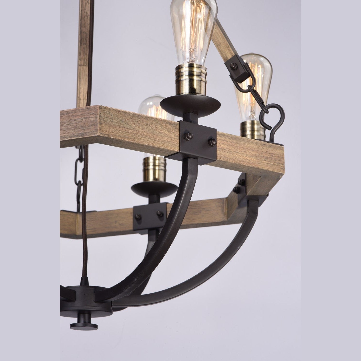 Maxim - 20335WOBZ - Six Light Chandelier - Lodge - Weathered Oak / Bronze