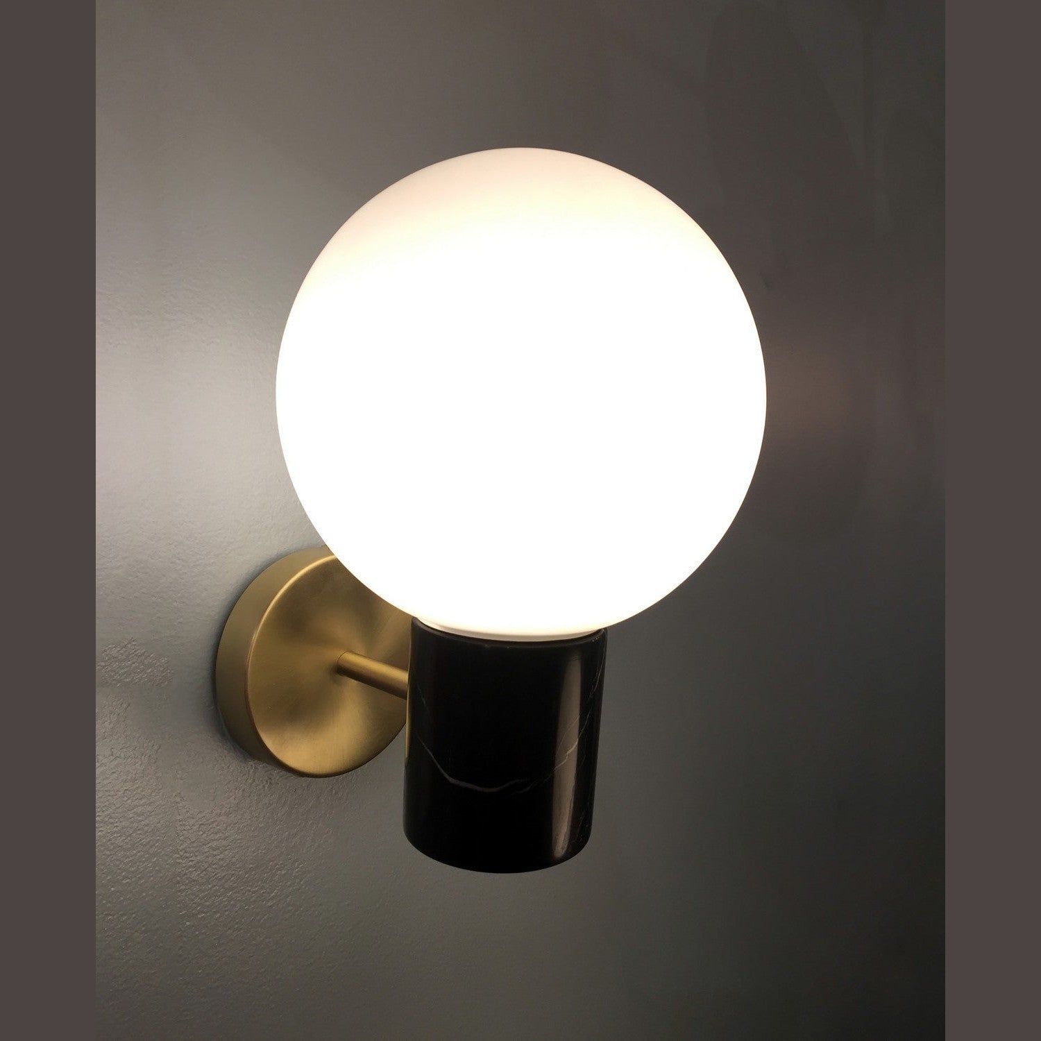 Maxim - 26030SWSBRBK - One Light Wall Sconce - Vesper - Satin Brass / Black