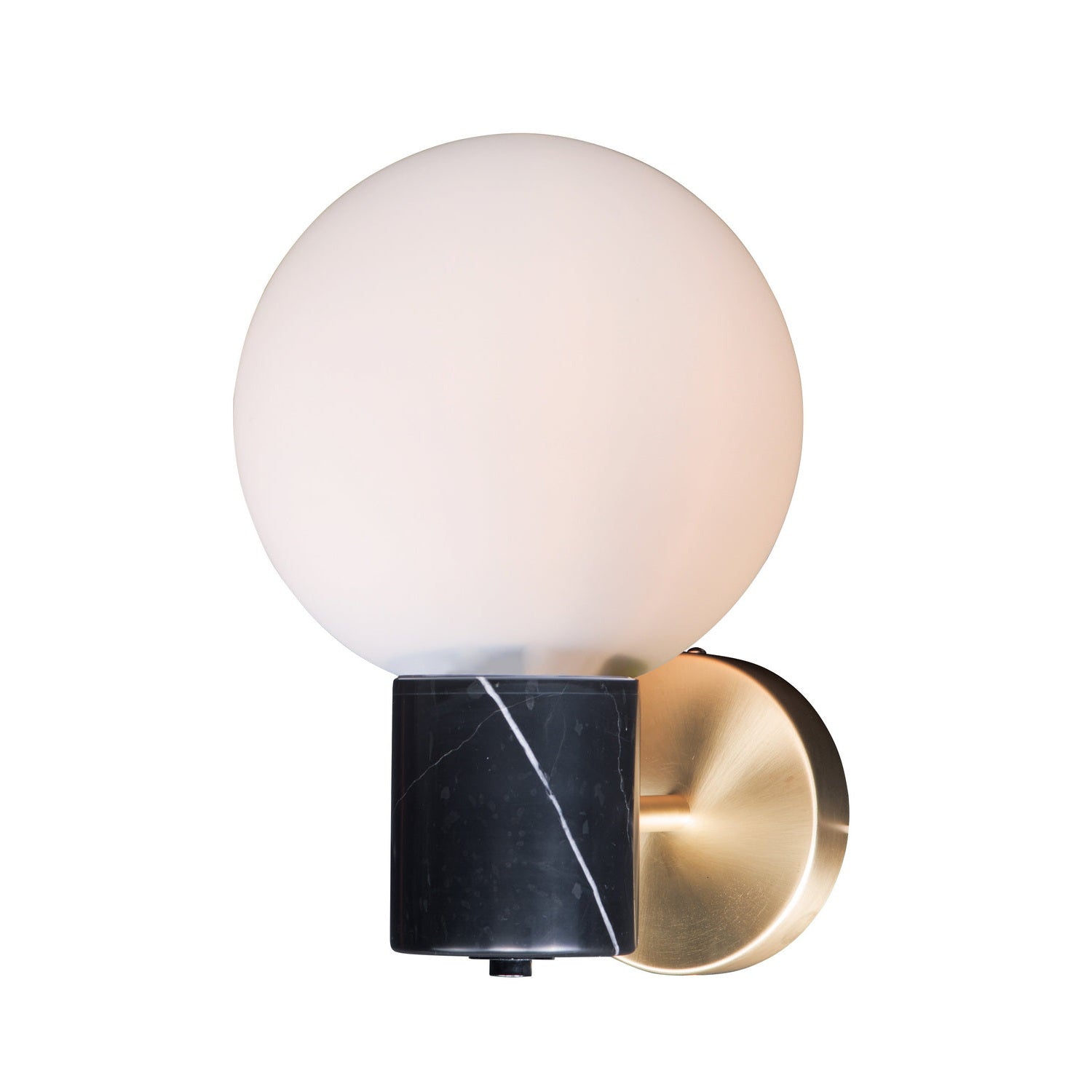 Maxim - 26030SWSBRBK - One Light Wall Sconce - Vesper - Satin Brass / Black