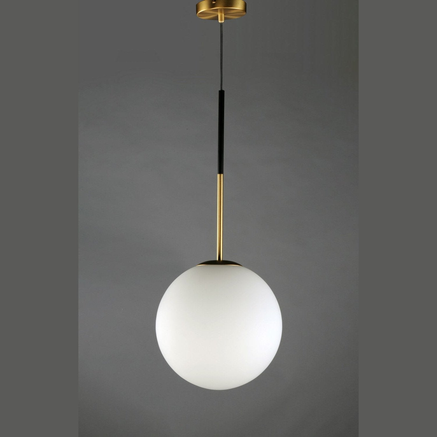Maxim - 26034SWSBRBK - One Light Pendant - Vesper - Satin Brass / Black