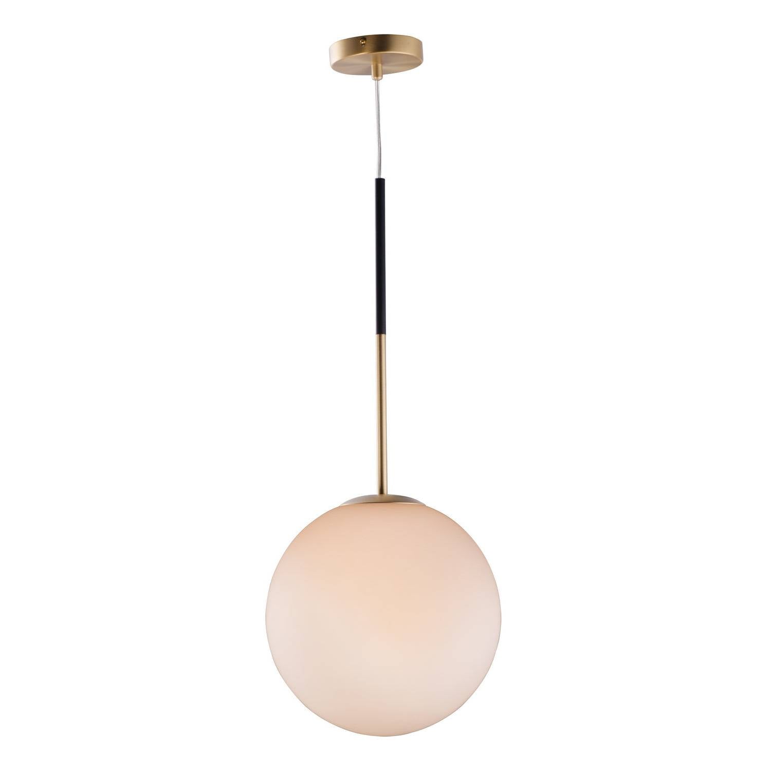 Maxim - 26034SWSBRBK - One Light Pendant - Vesper - Satin Brass / Black