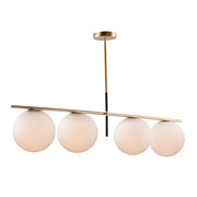 Maxim - 26036SWSBRBK - Four Light Pendant - Vesper - Satin Brass / Black