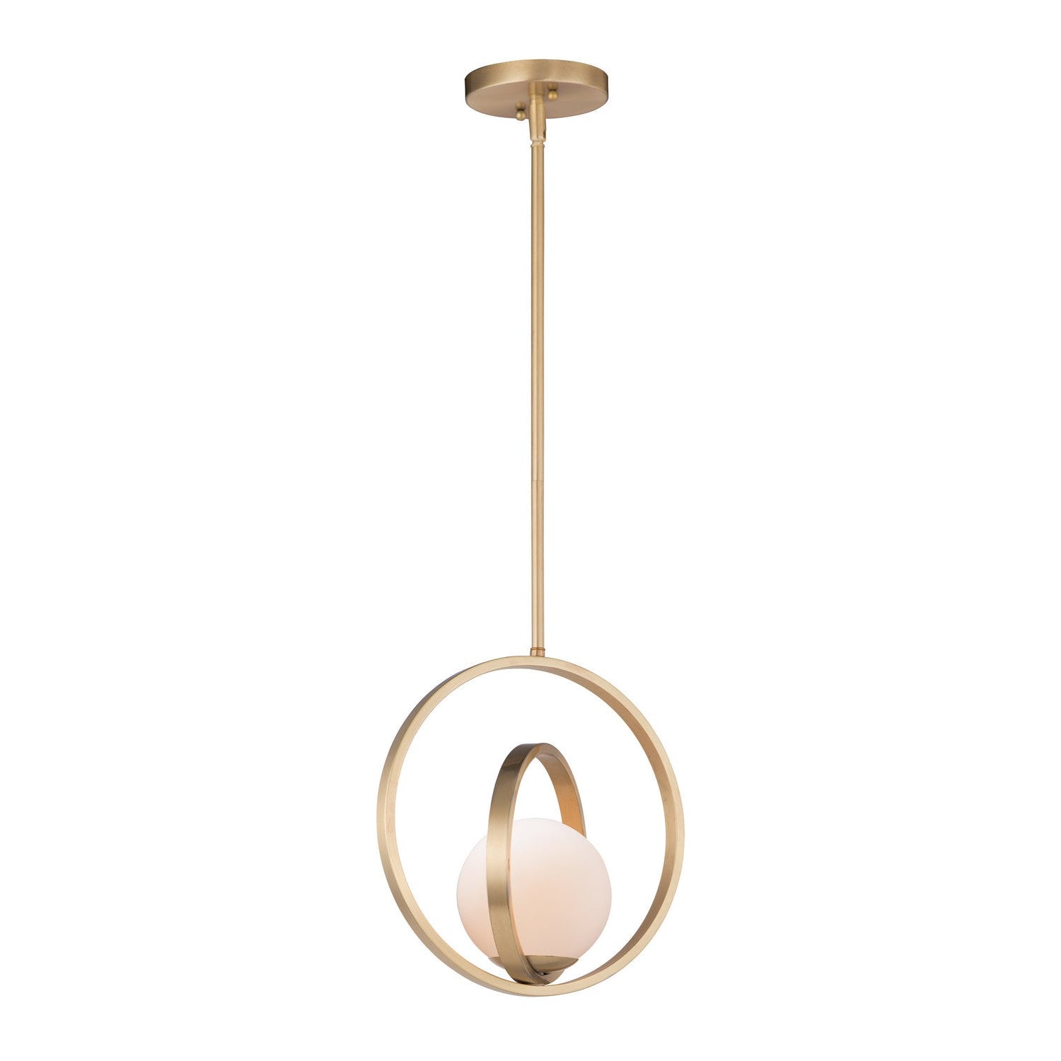 Maxim - 26052SWSBR - One Light Pendant - Coronet - Satin Brass