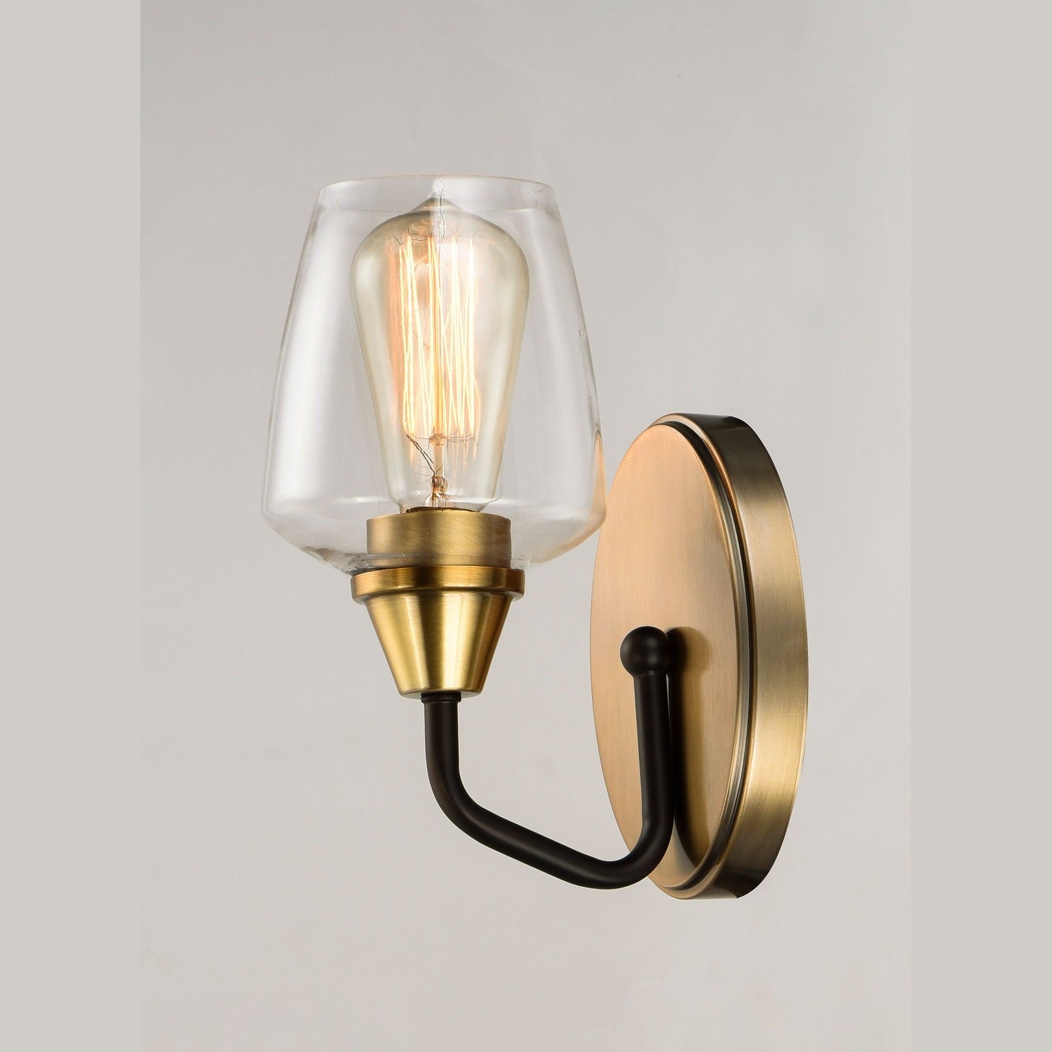 Maxim - 26121CLBZAB - One Light Wall Sconce - Goblet - Bronze / Antique Brass