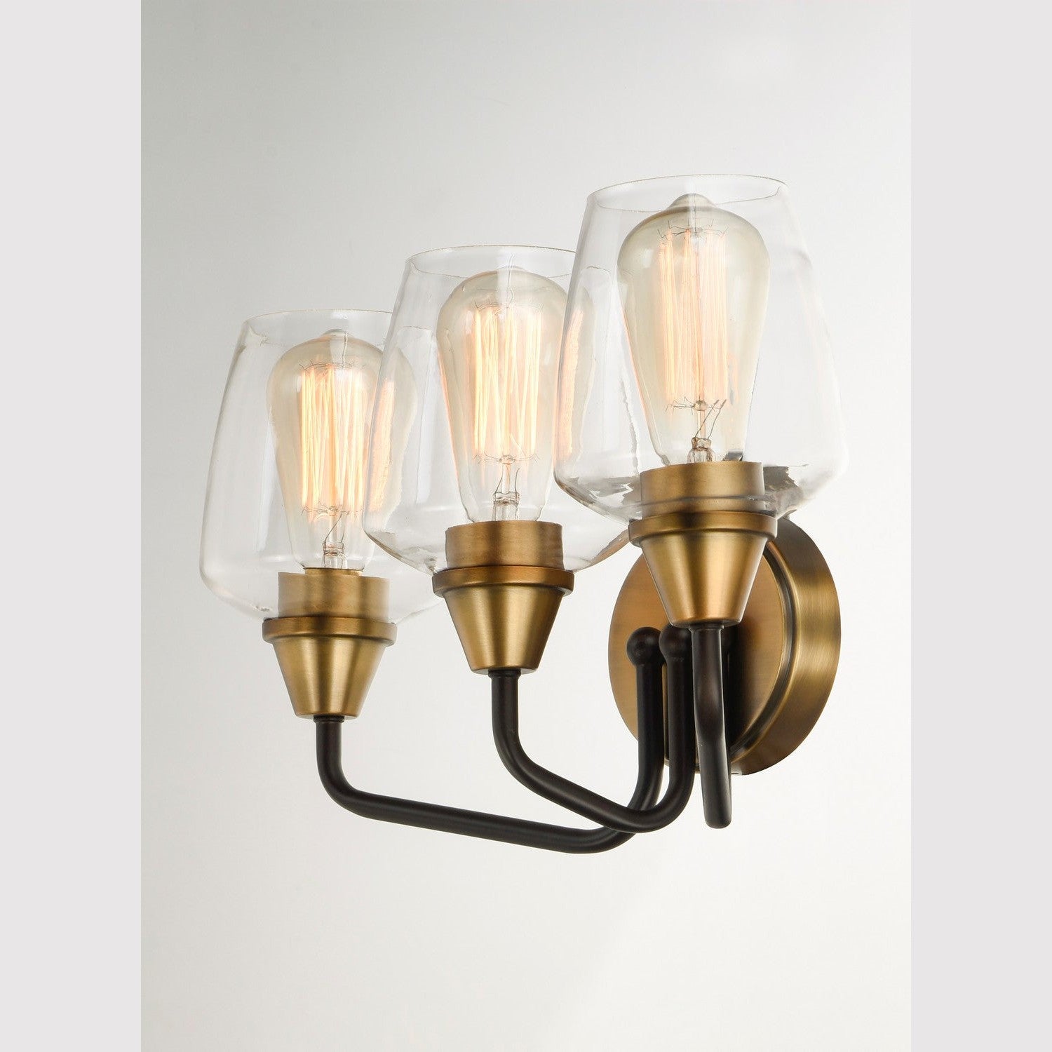Maxim - 26122CLBZAB - Three Light Bath Vanity - Goblet - Bronze / Antique Brass