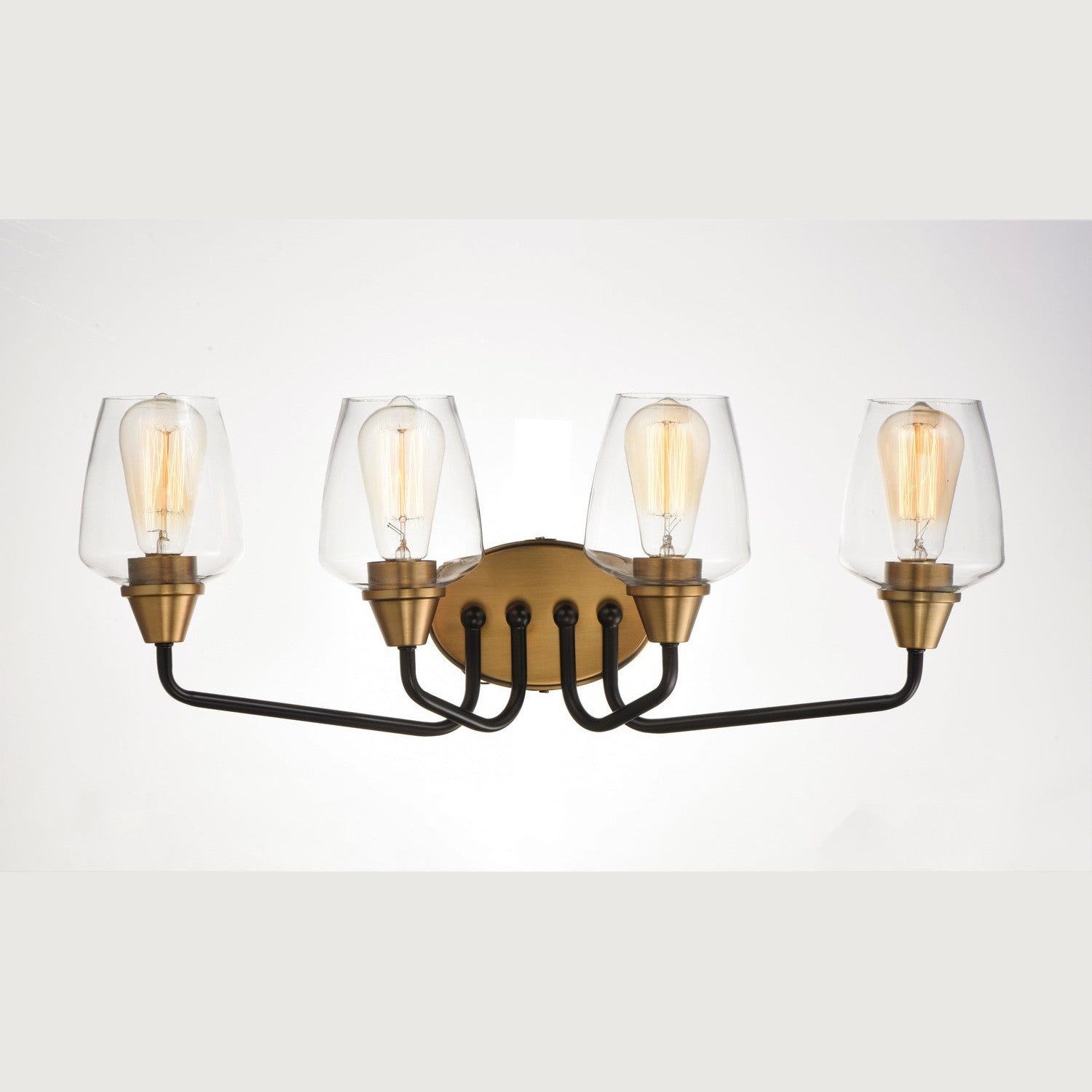 Maxim - 26123CLBZAB - Four Light Bath Vanity - Goblet - Bronze / Antique Brass