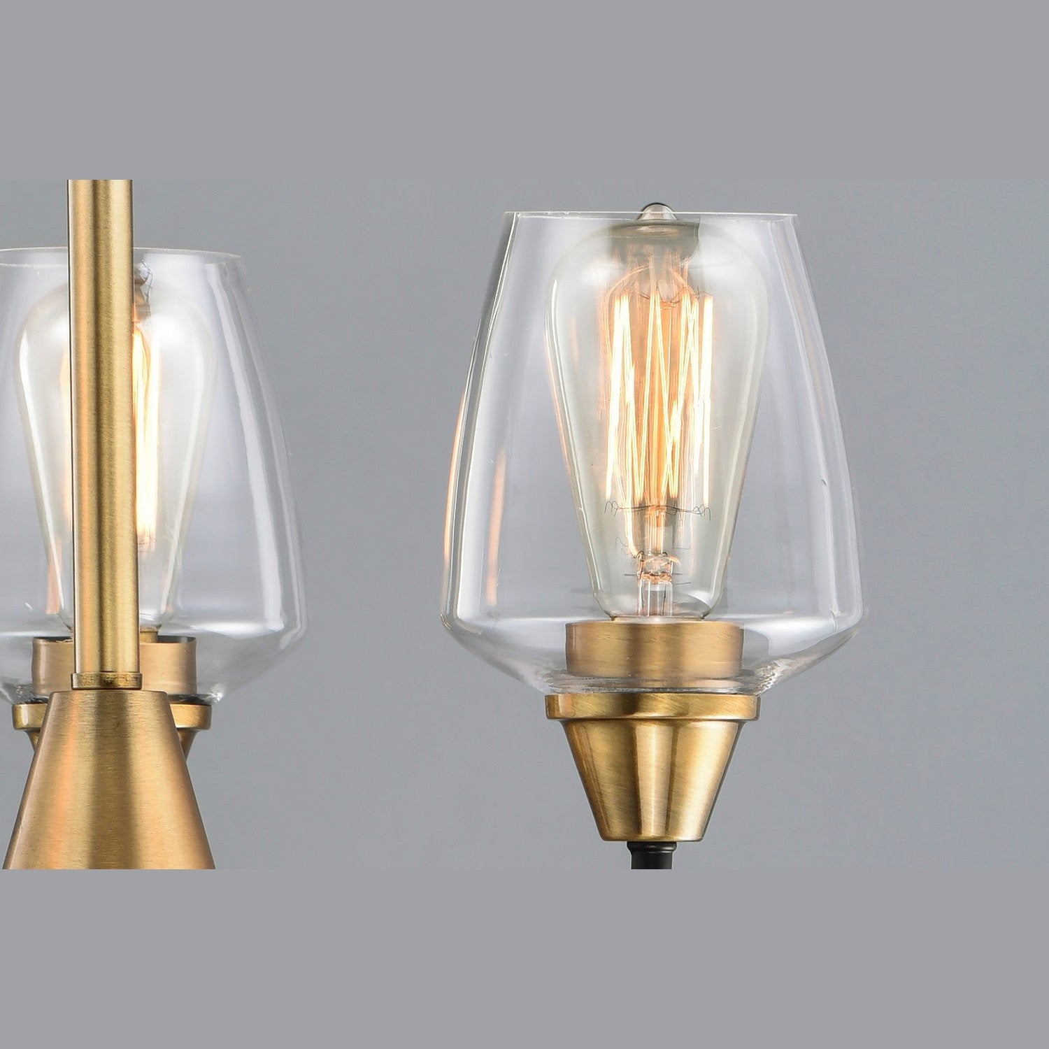 Maxim - 26124CLBZAB - Three Light Chandelier - Goblet - Bronze / Antique Brass
