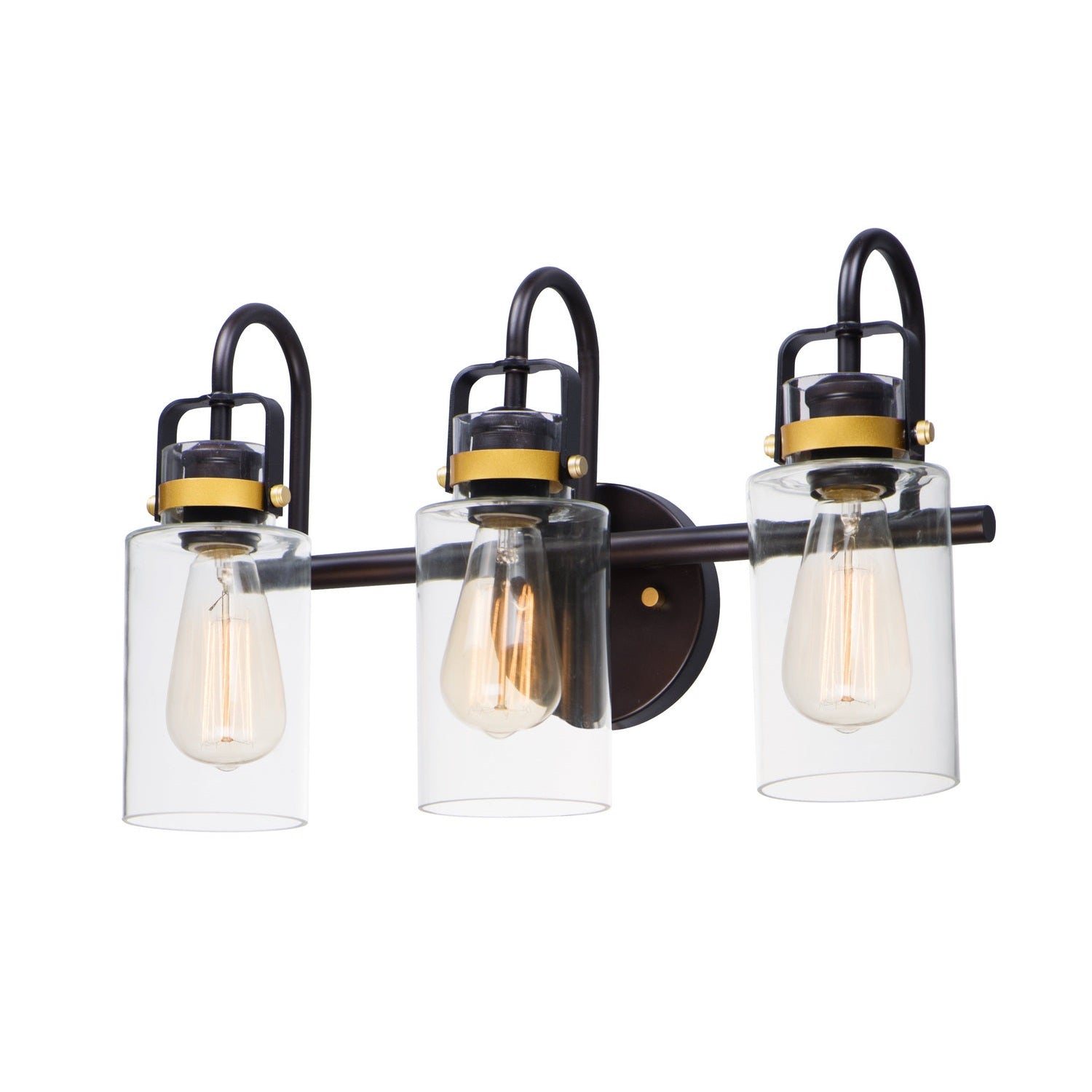 Maxim - 30172CLBZGLD - Three Light Bath Vanity - Magnolia - Bronze / Gold