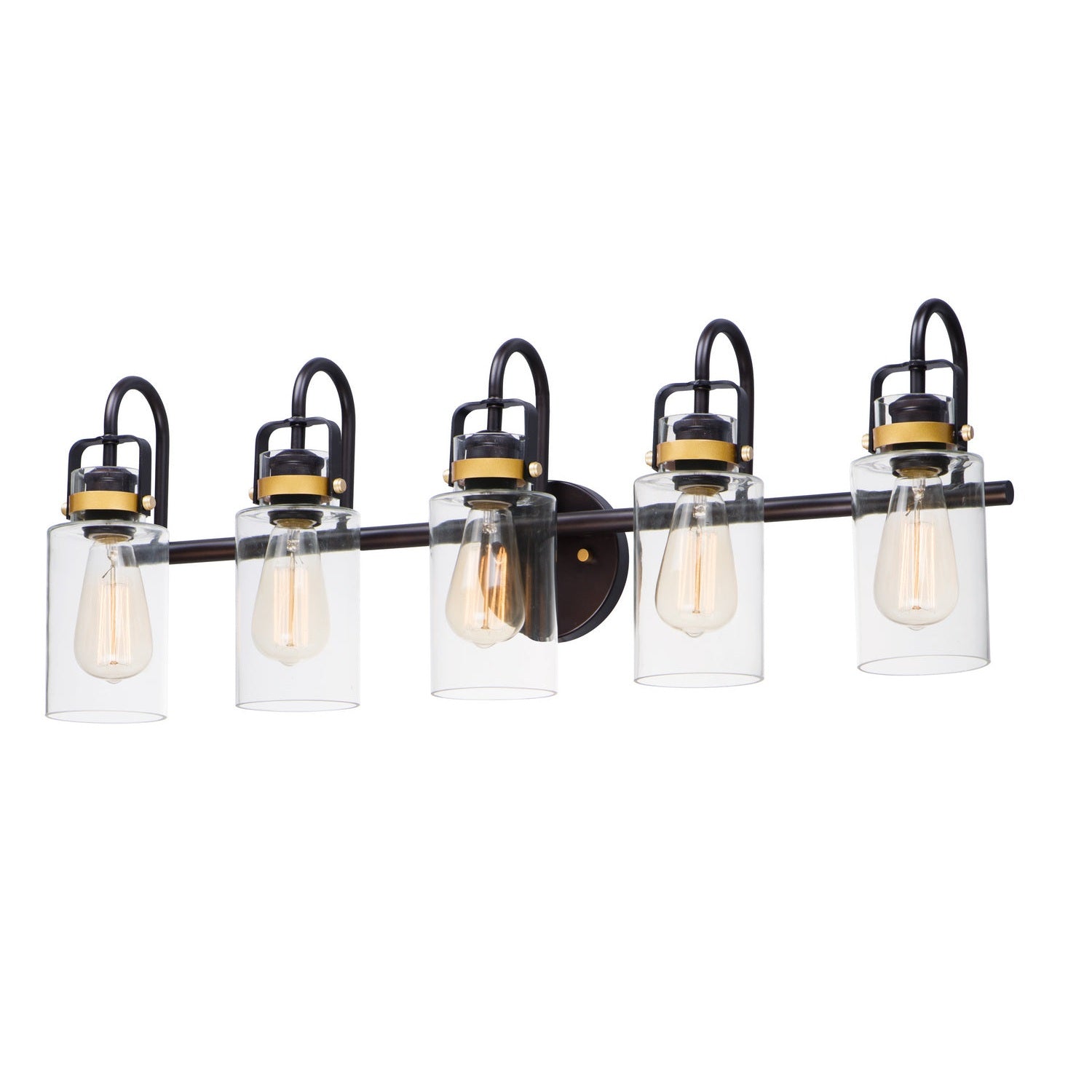Maxim - 30173CLBZGLD - Five Light Bath Vanity - Magnolia - Bronze / Gold