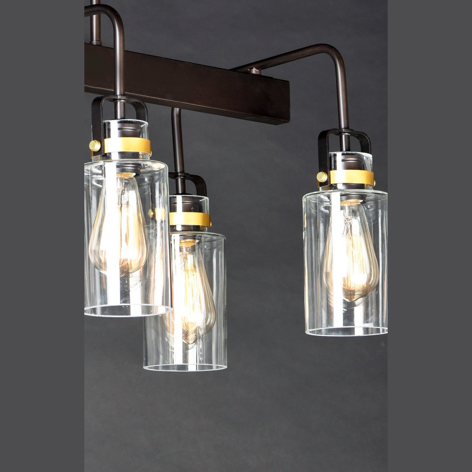 Maxim - 30177CLBZGLD - Six Light Linear Pendant - Magnolia - Bronze / Gold