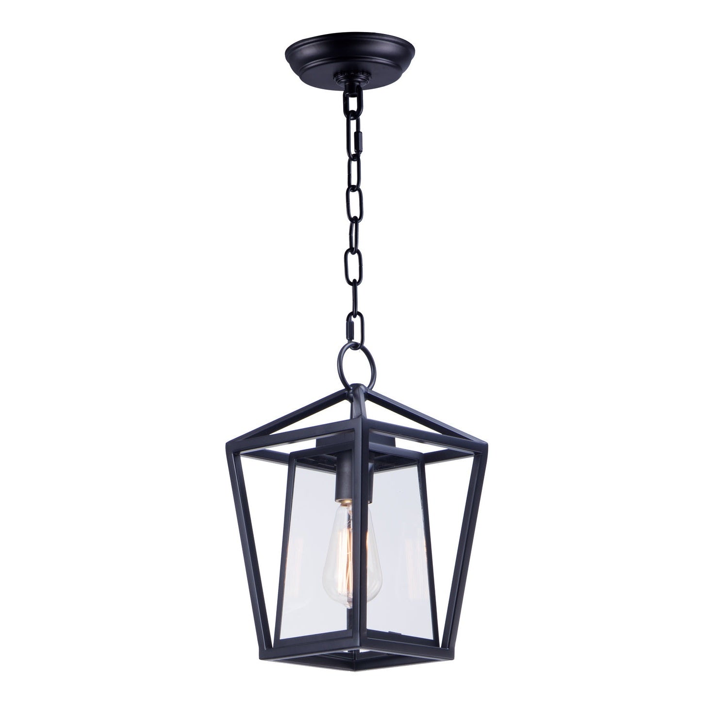 Maxim - 3179CLBK - One Light Outdoor Hanging Lantern - Artisan - Black