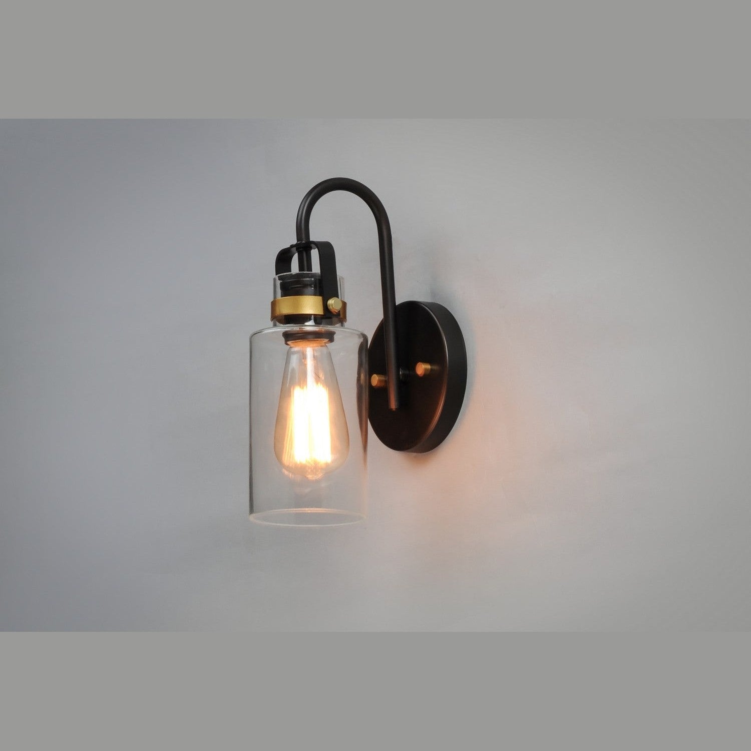 Maxim - 30170CLBZGLD - One Light Wall Sconce - Magnolia - Bronze / Gold