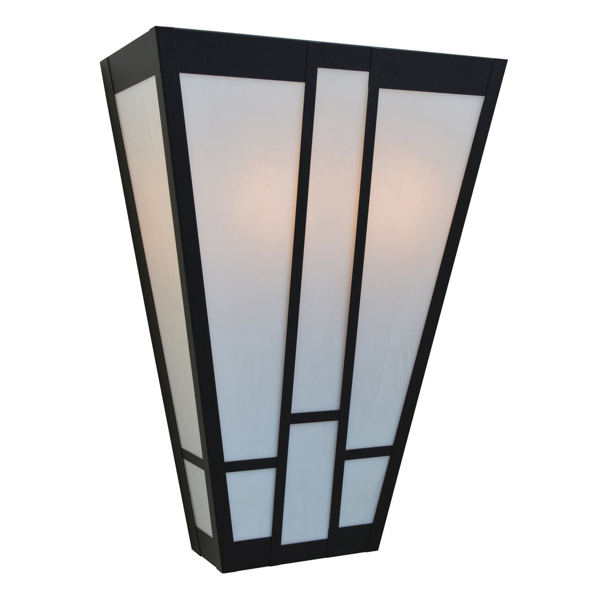 Arroyo - AS-16WO-BK - Two Light Wall Sconce - Asheville - Satin Black