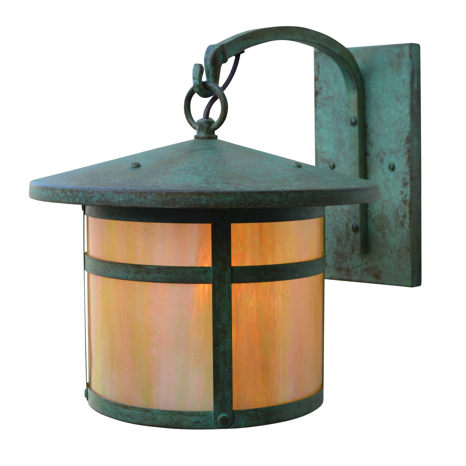 Arroyo - BB-11GW-VP - One Light Wall Mount - Berkeley - Verdigris Patina