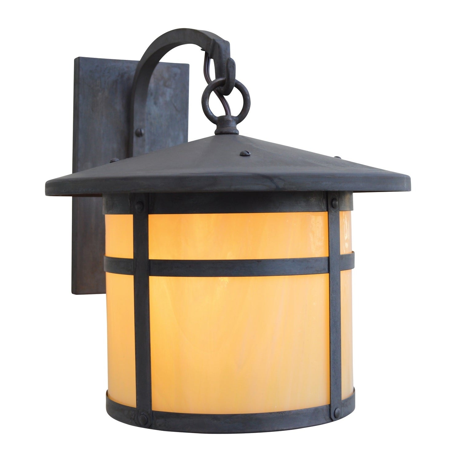 Arroyo - BB-11OF-MB - One Light Wall Mount - Berkeley - Mission Brown