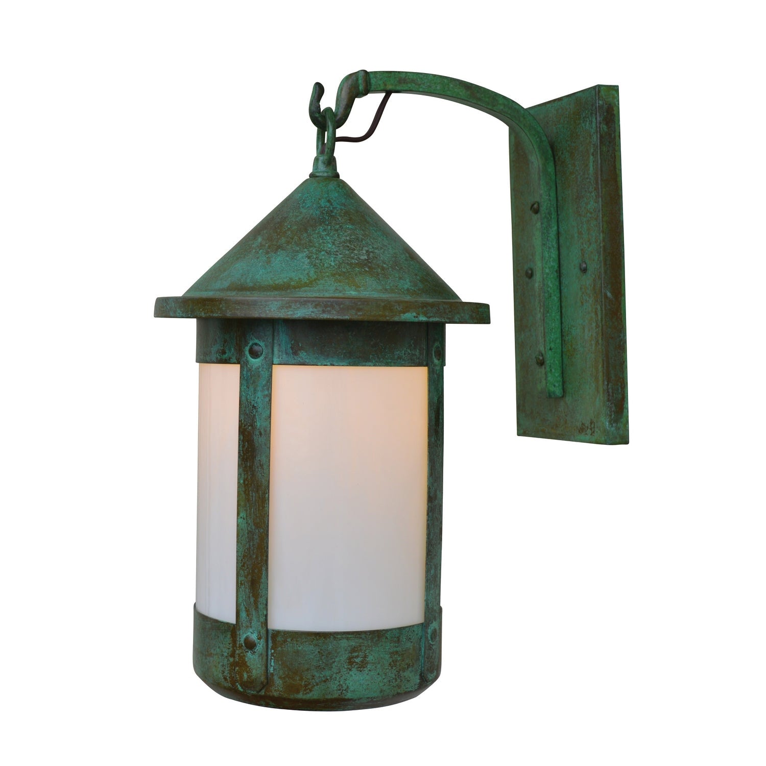 Arroyo - BB-14TLWO-VP - One Light Wall Mount - Berkeley - Verdigris Patina