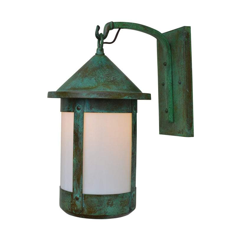 Arroyo - BB-14TLWO-VP - One Light Wall Mount - Berkeley - Verdigris Patina
