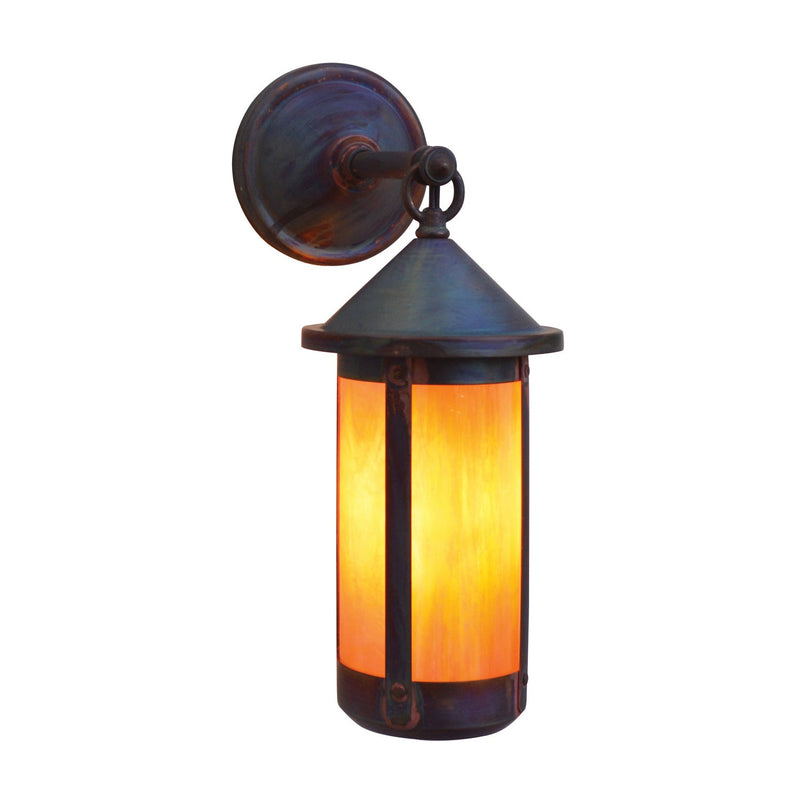 Arroyo - BB-6LGW-RC - One Light Wall Mount - Berkeley - Raw Copper