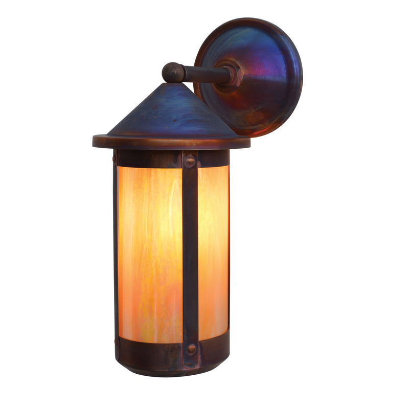 Arroyo - BB-7LWGW-RC - One Light Wall Mount - Berkeley - Raw Copper