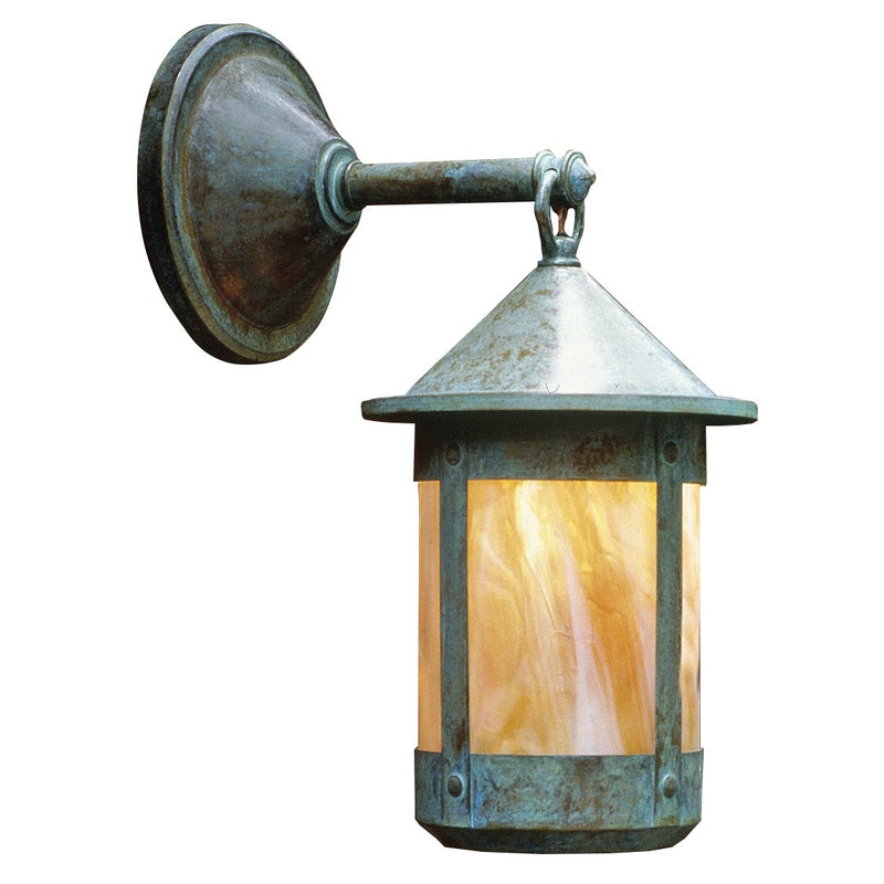 Arroyo - BB-8GW-VP - One Light Wall Mount - Berkeley - Verdigris Patina