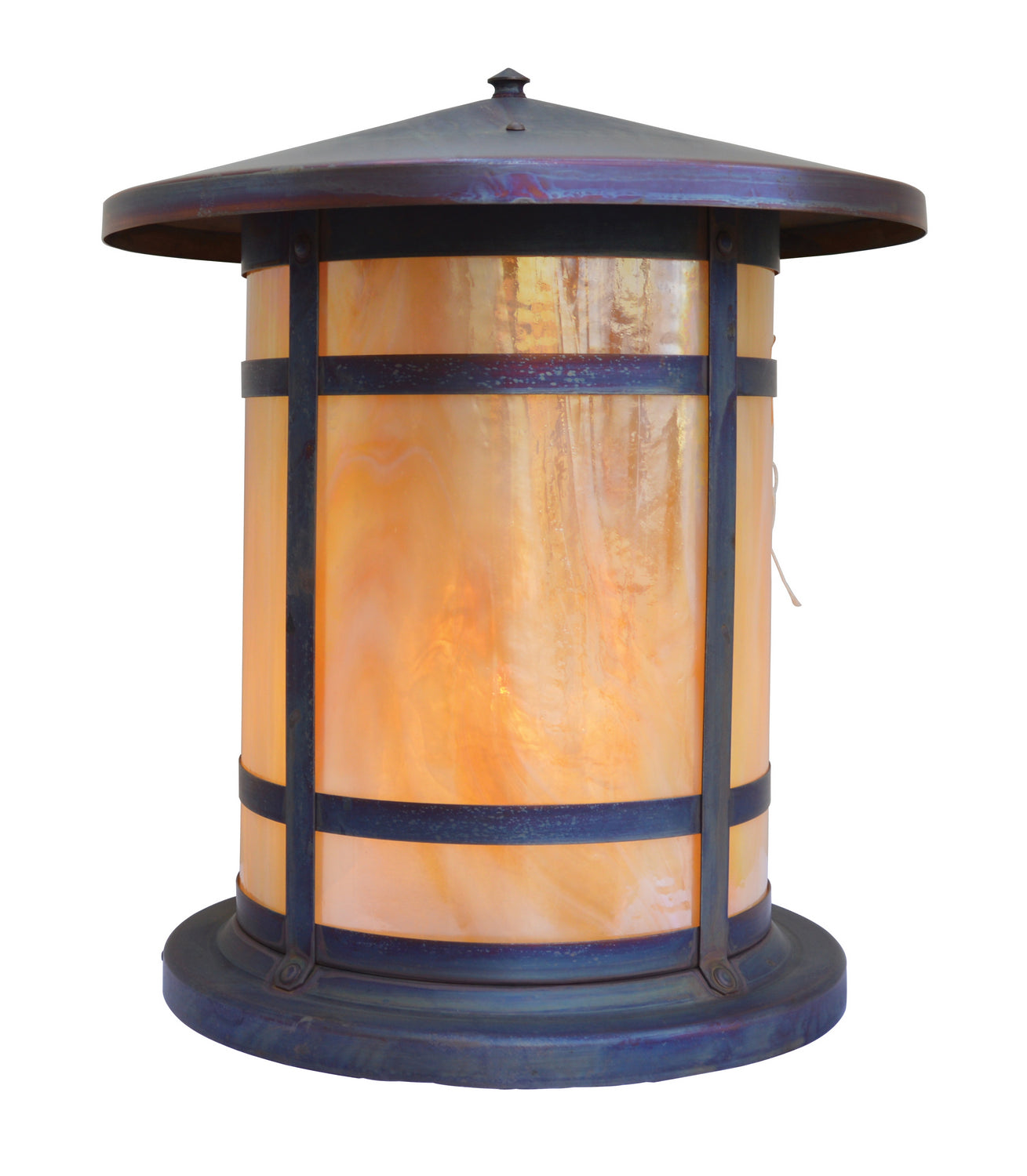 Arroyo - BC-14LGW-RC - One Light Column Mount - Berkeley - Raw Copper