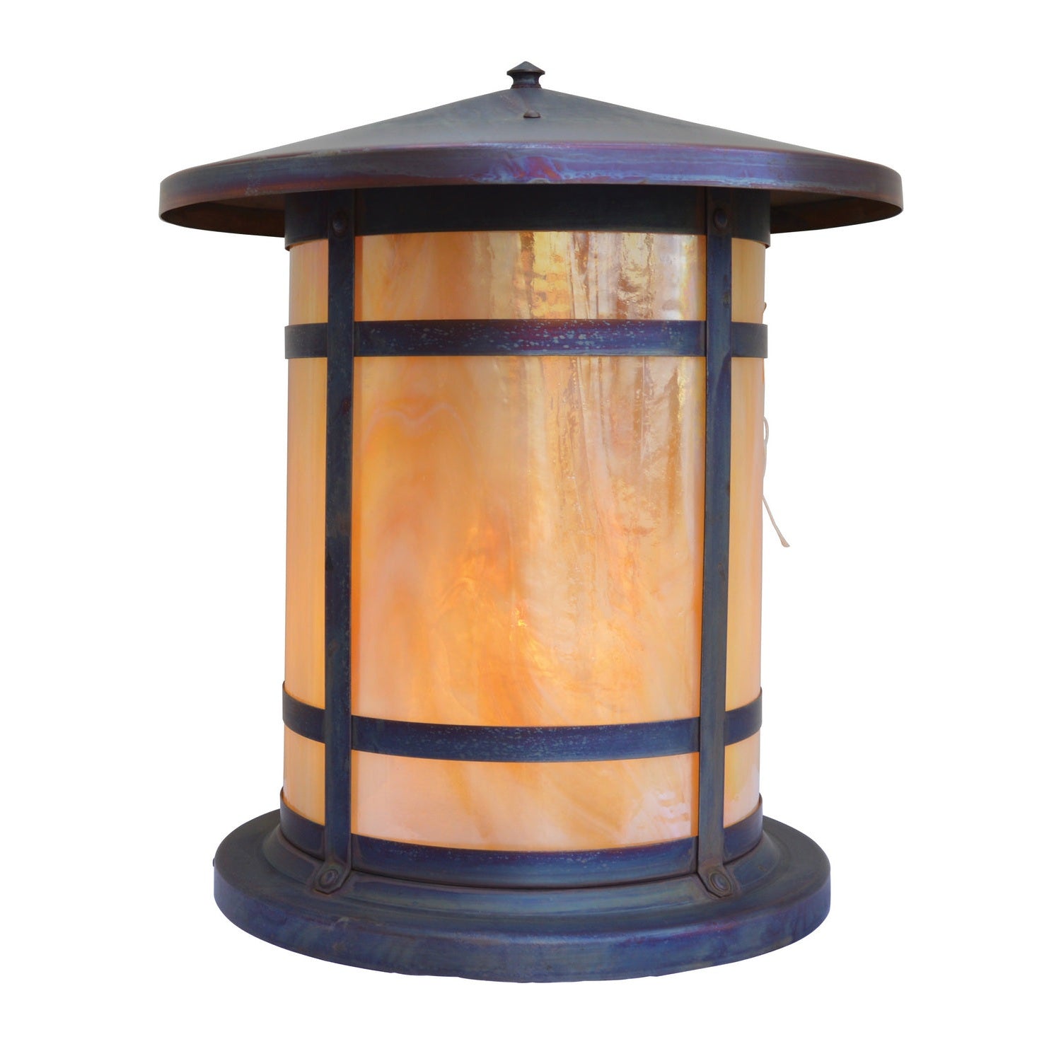 Arroyo - BC-14LGW-RC - One Light Column Mount - Berkeley - Raw Copper