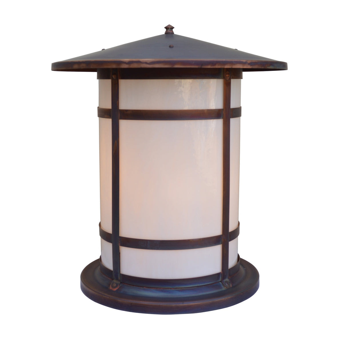 Arroyo - BC-17LWO-RC - One Light Column Mount - Berkeley - Raw Copper