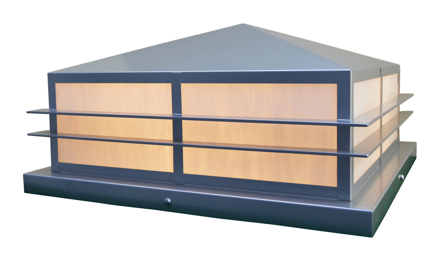 Arroyo - BEC-15WO-P - One Light Column Mount - Bexley - Pewter