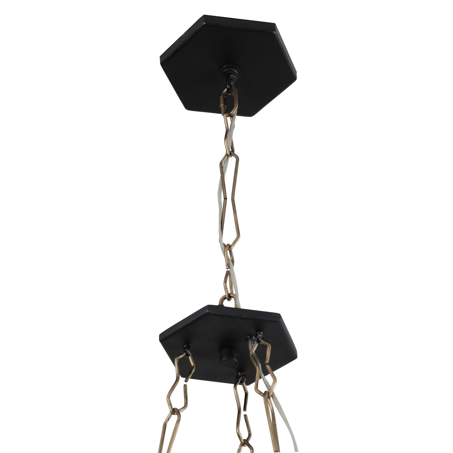 Varaluz - 314C06HGCB - Six Light Chandelier - Bodie - Havana Gold/Carbon
