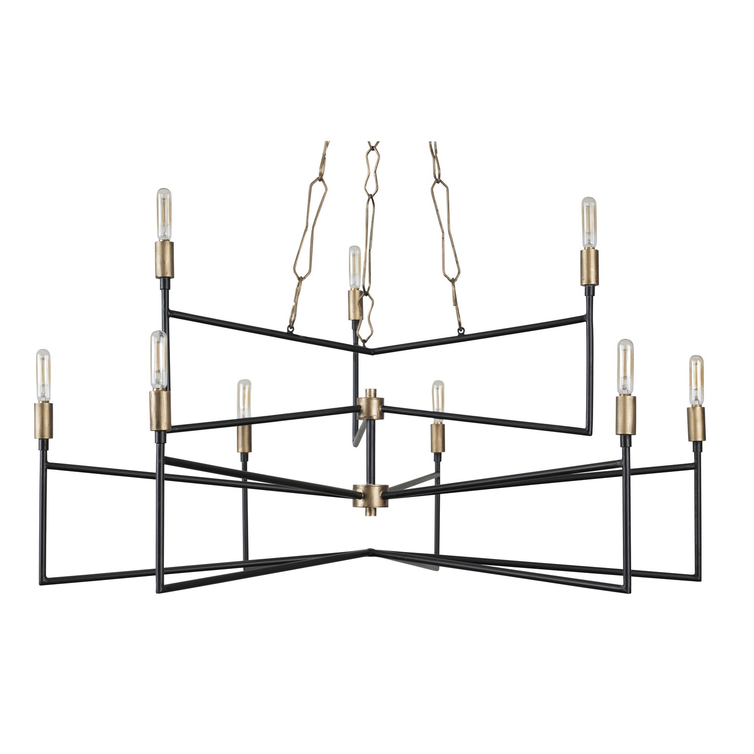 Varaluz - 314C09HGCB - Nine Light Chandelier - Bodie - Havana Gold/Carbon