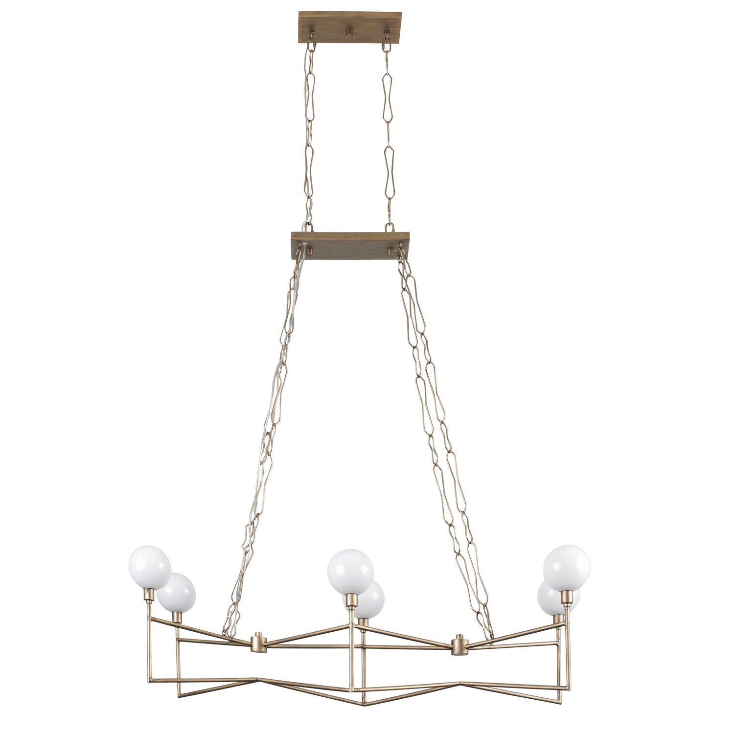 Varaluz - 314N06HG - Six Light Linear Pendant - Bodie - Havana Gold