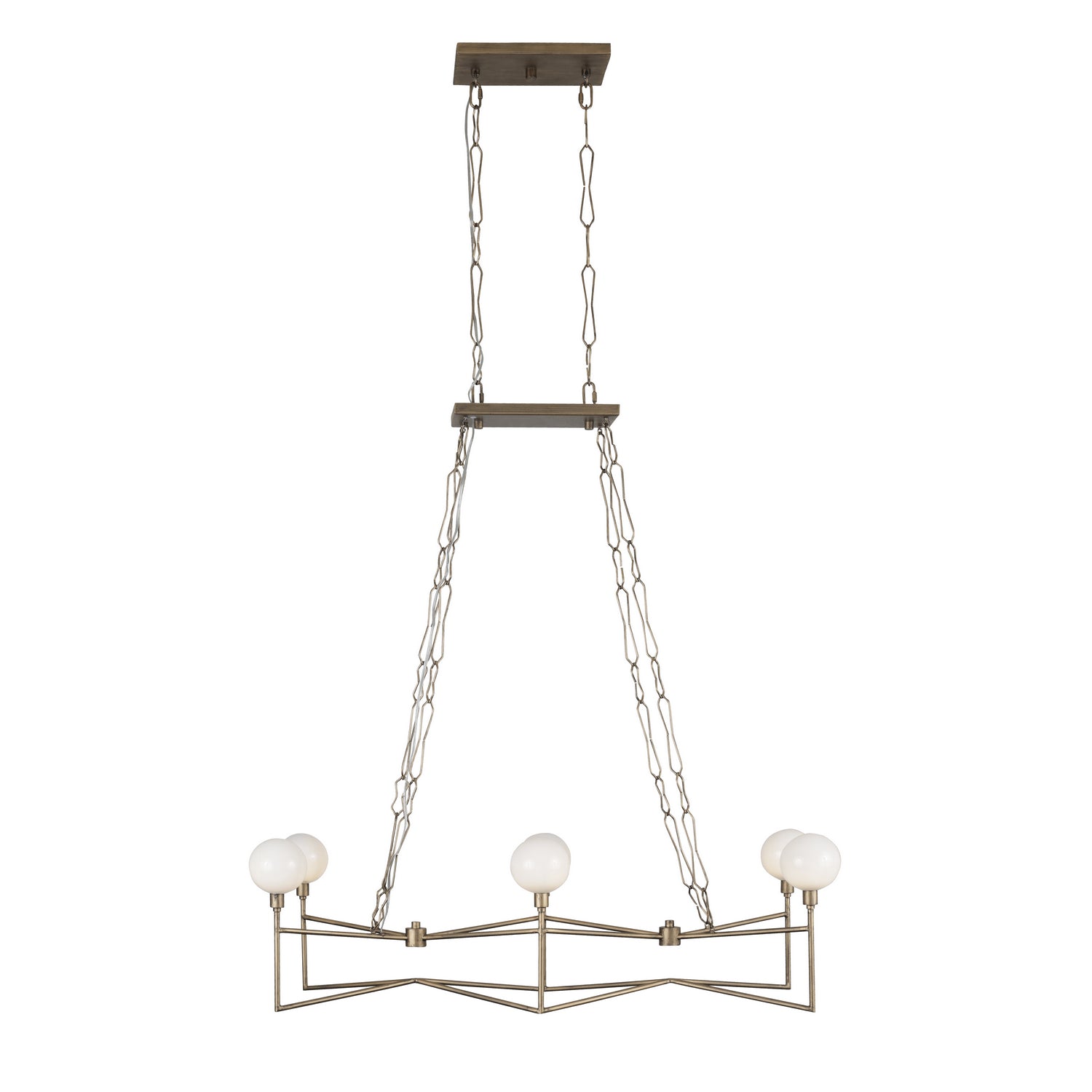 Varaluz - 314N06HG - Six Light Linear Pendant - Bodie - Havana Gold