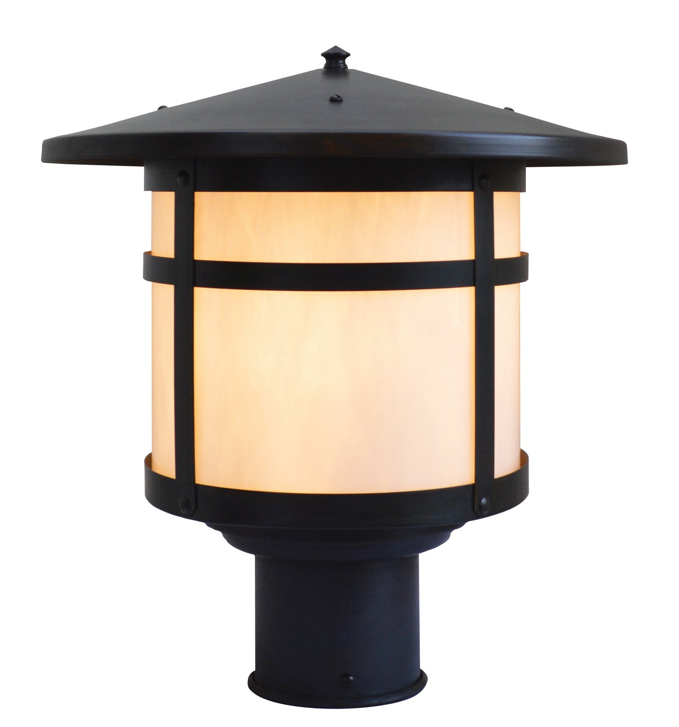 Arroyo - BP-17WO-BZ - One Light Post Mount - Berkeley - Bronze