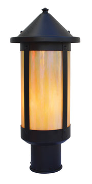 Arroyo - BP-7LGW-BK - One Light Post Mount - Berkeley - Satin Black