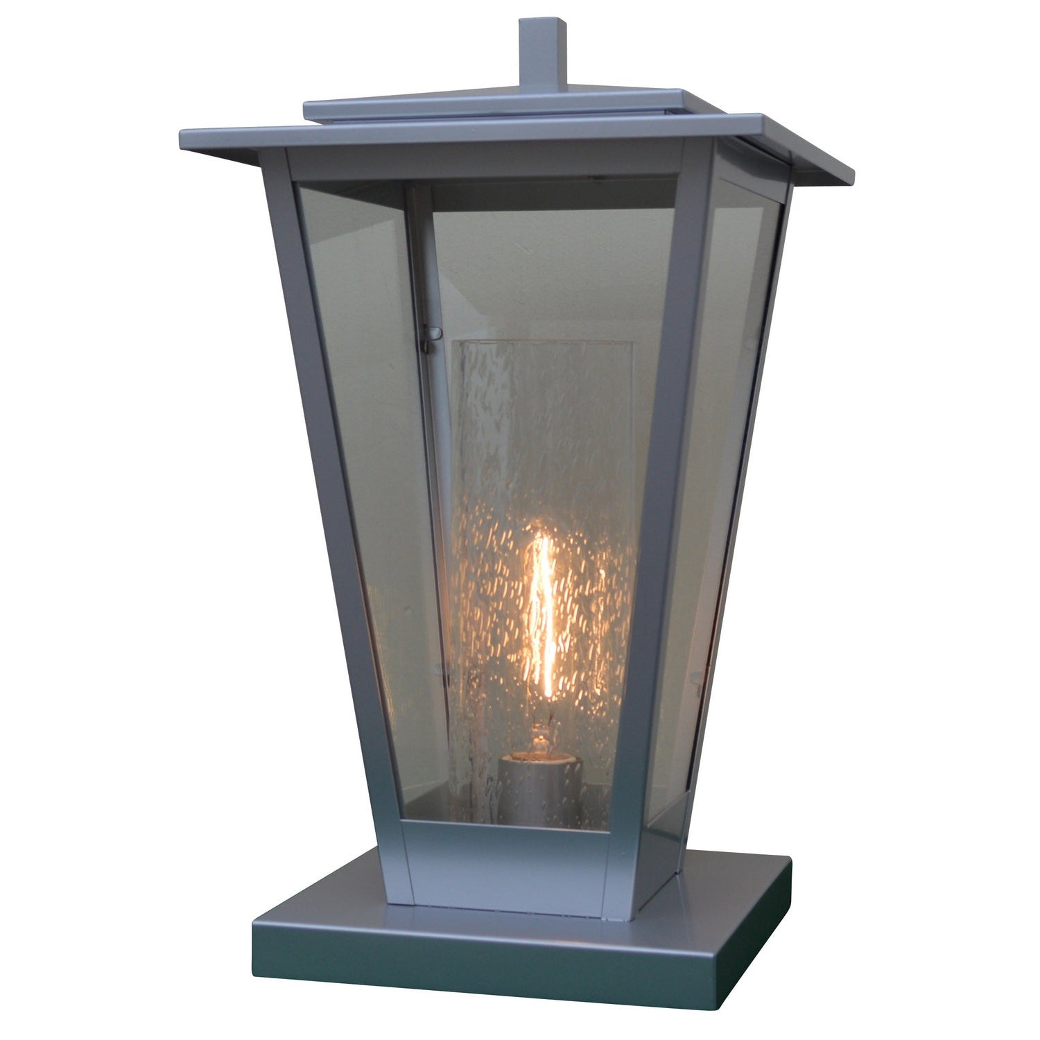 Arroyo - BRC-10CLR/CS-P - One Light Column Mount - Brighton - Pewter