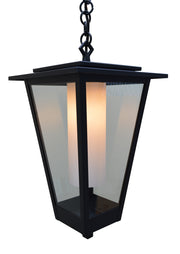 Arroyo - BRH-10CLR/WHT-BK - One Light Pendant - Brighton - Satin Black