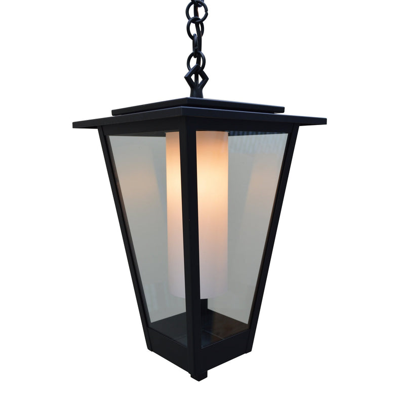 Arroyo - BRH-10CLR/WHT-BK - One Light Pendant - Brighton - Satin Black