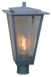 Arroyo - BRP-10CLR/CS-P - One Light Post Mount - Brighton - Pewter