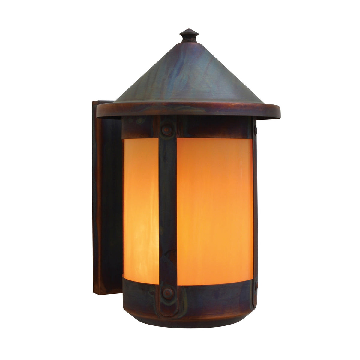 Arroyo - BS-7RTN-RC - One Light Wall Mount - Berkeley - Raw Copper