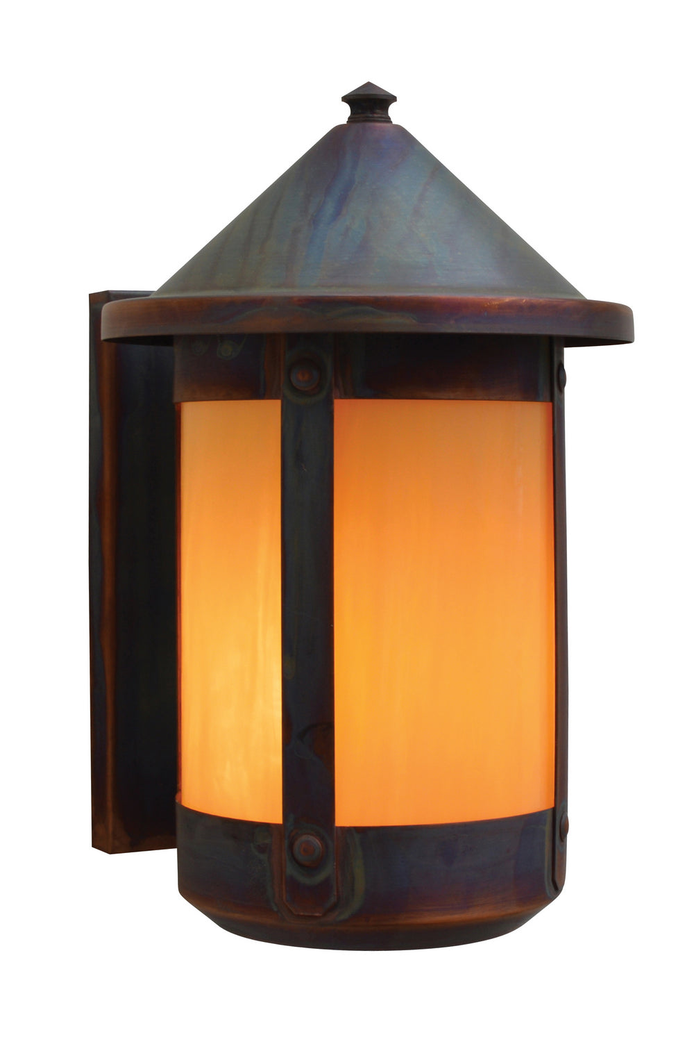 Arroyo - BS-7RTN-RC - One Light Wall Mount - Berkeley - Raw Copper