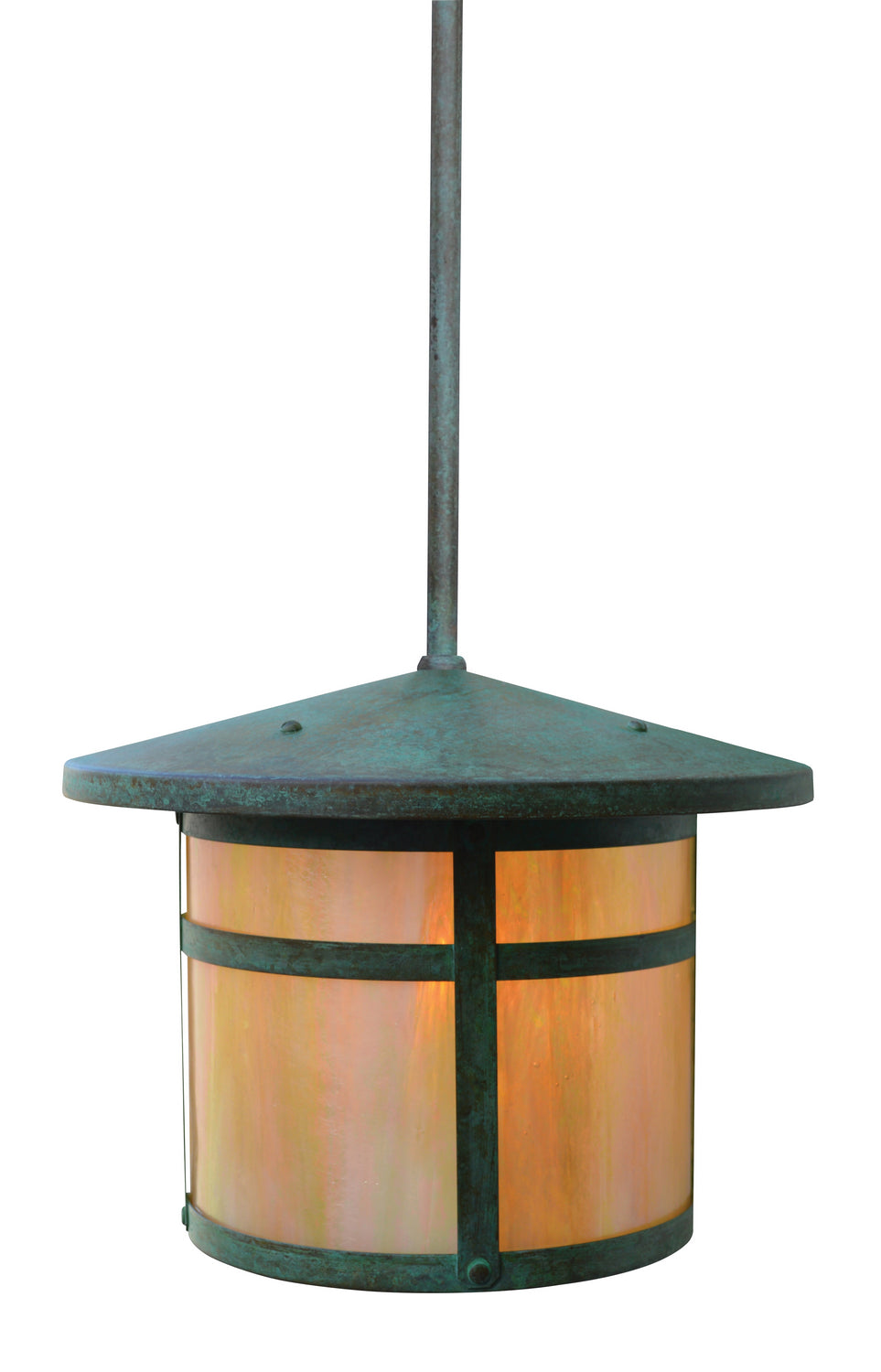 Arroyo - BSH-11GW-VP - One Light Pendant - Berkeley - Verdigris Patina