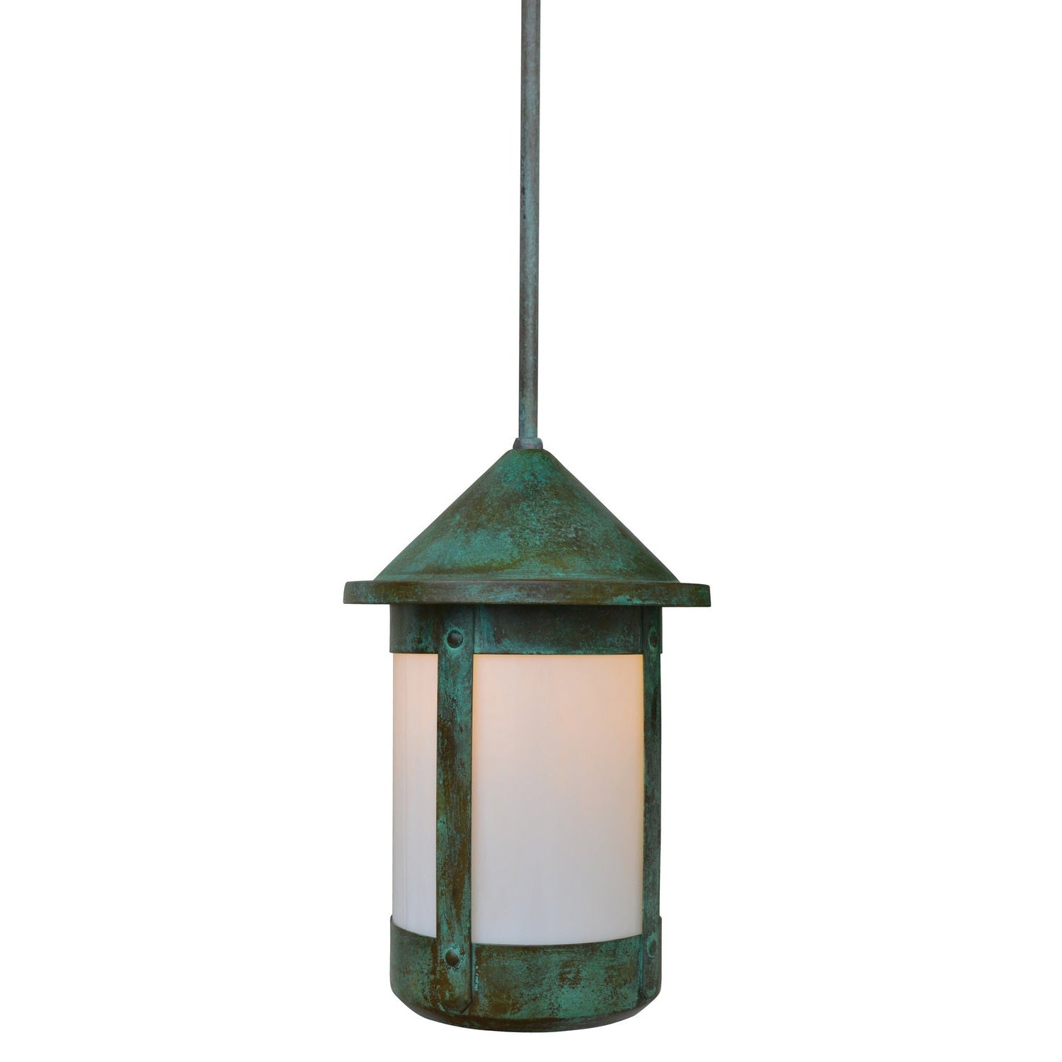 Arroyo - BSH-14TLWO-VP - One Light Pendant - Berkeley - Verdigris Patina