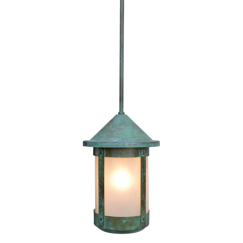 Arroyo - BSH-7F-VP - One Light Pendant - Berkeley - Verdigris Patina